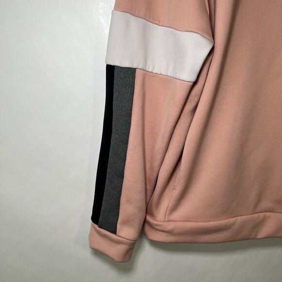 Nike Crewneck Sweatshirt Womens Size Small Pink Pockets Dri Fit Fleece Lined EUC - Picture 4 of 12